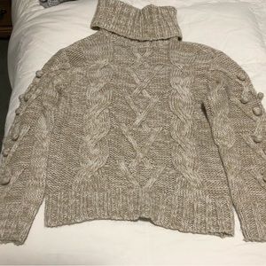 Cable knit sweater